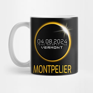 MONTPELIER Vermont Total Solar Eclipse April 8 2024 Vermont Mug